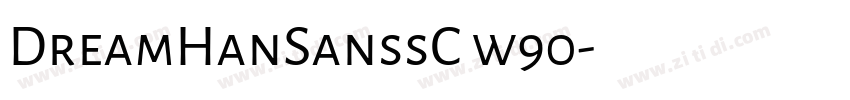 DreamHanSanssC w90字体转换